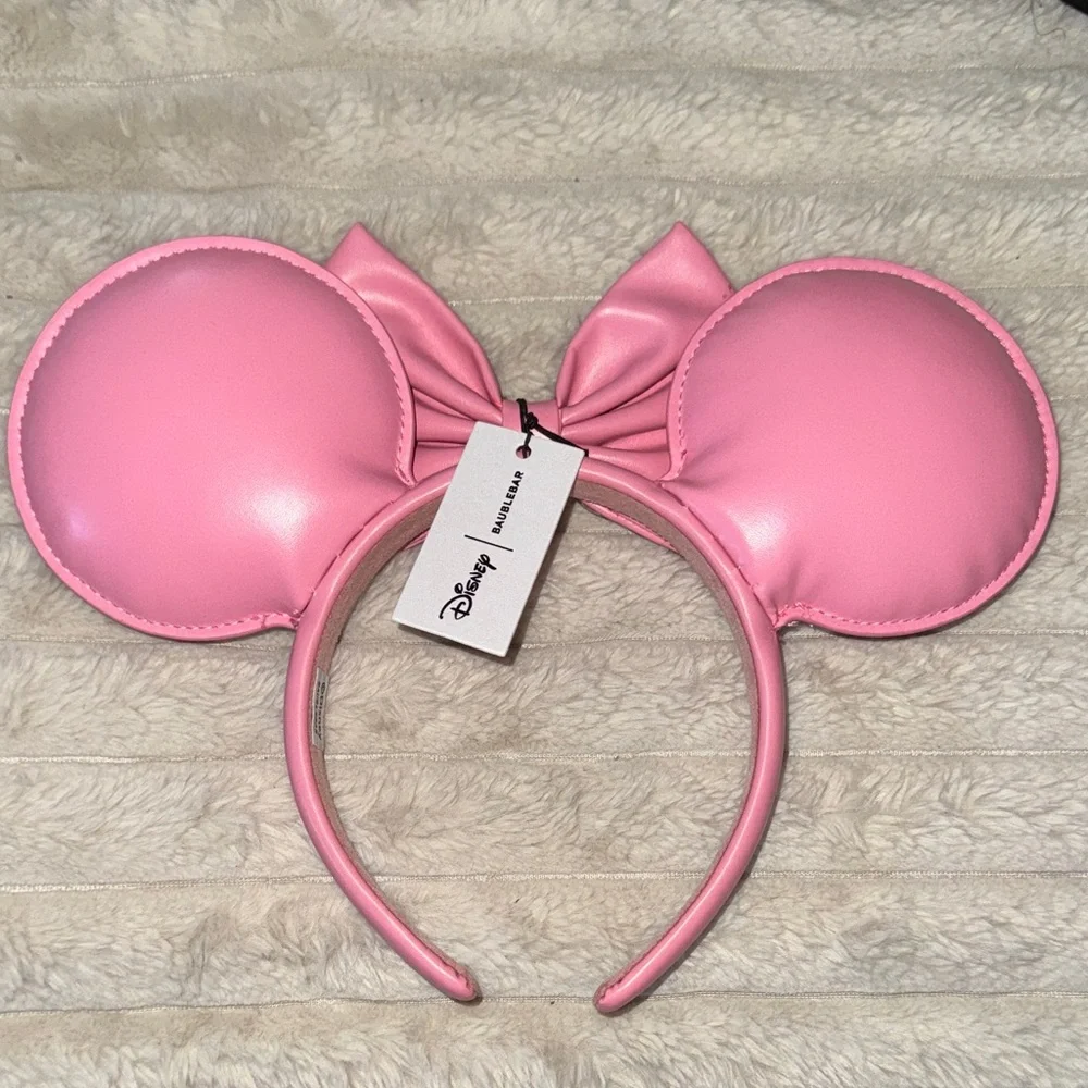 Baublebar Sparkling Pink Crystal Mouse Ears Headband - Picture 2 of 4